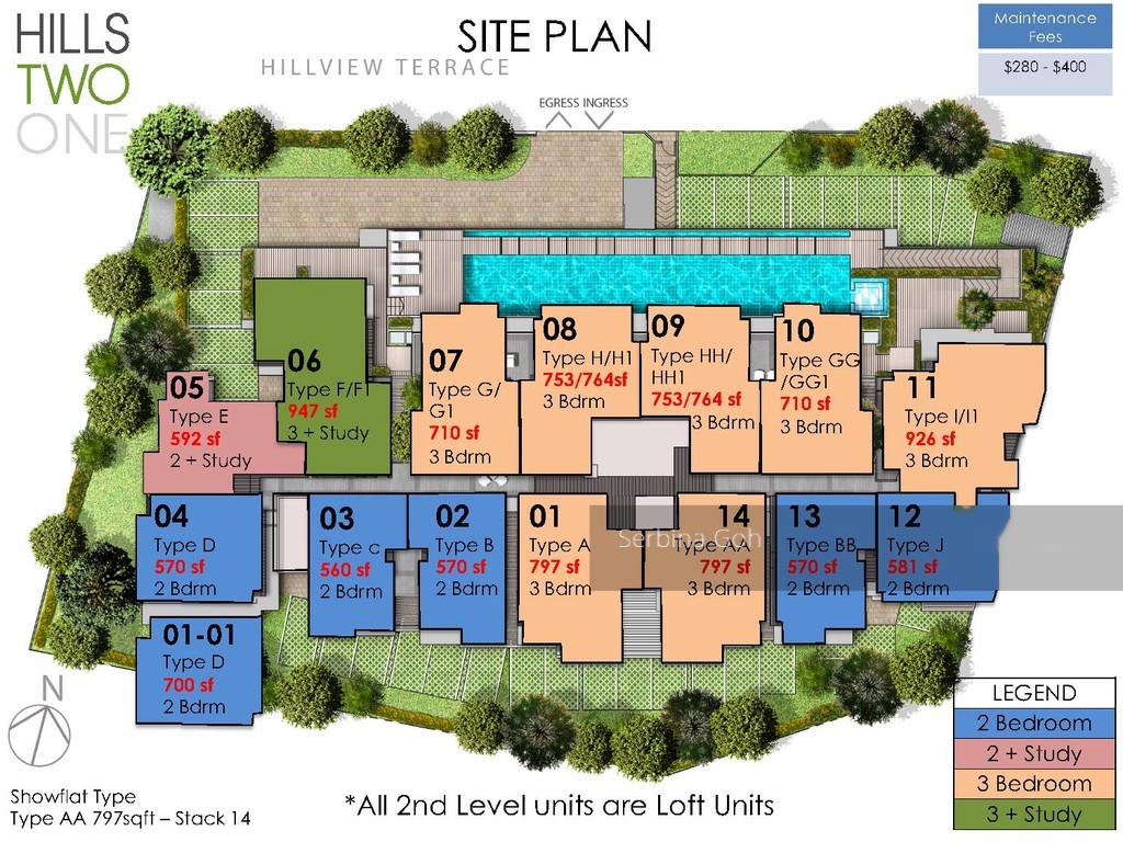 Hills Twoone (D23), Apartment #143645852